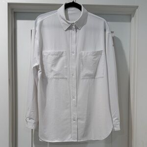ALO Yoga Classic White Button Down Shirt
